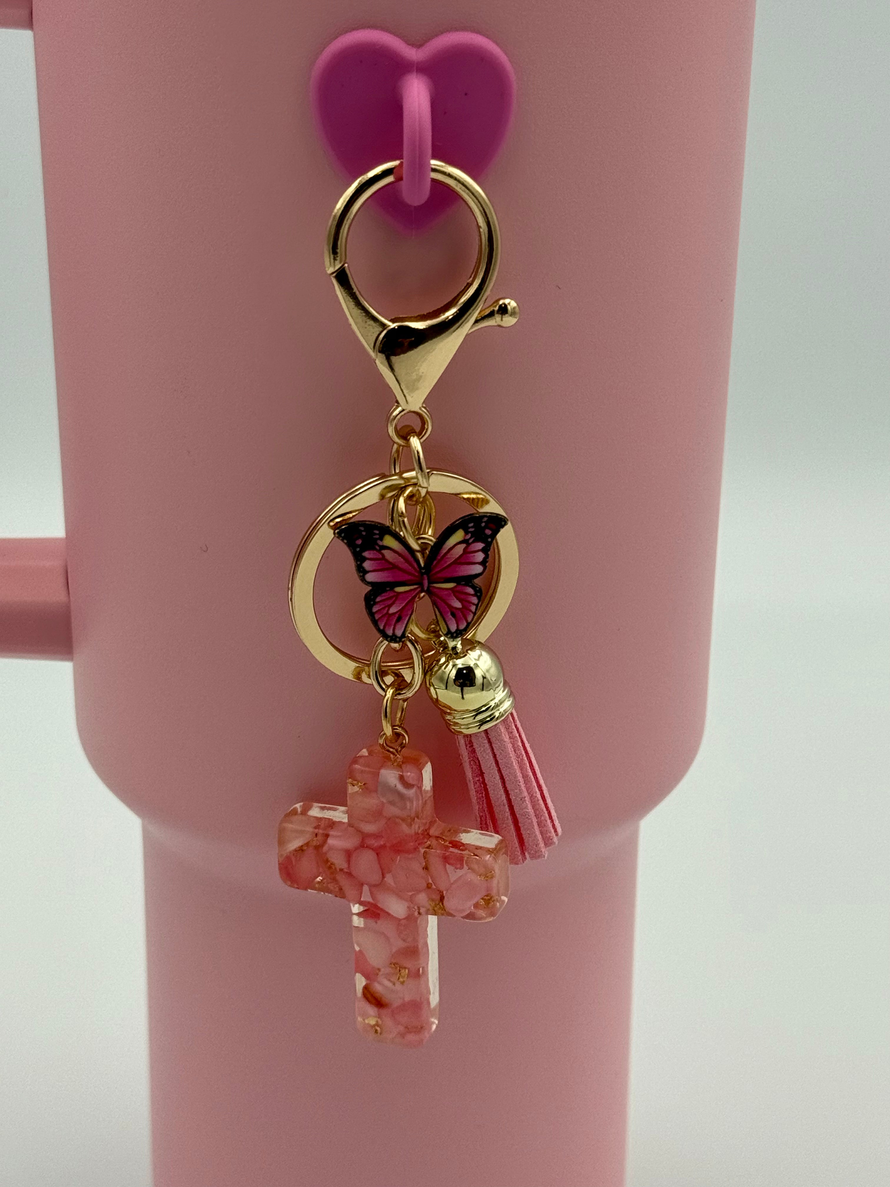 Cross Drip Charm Set ✝️🦋