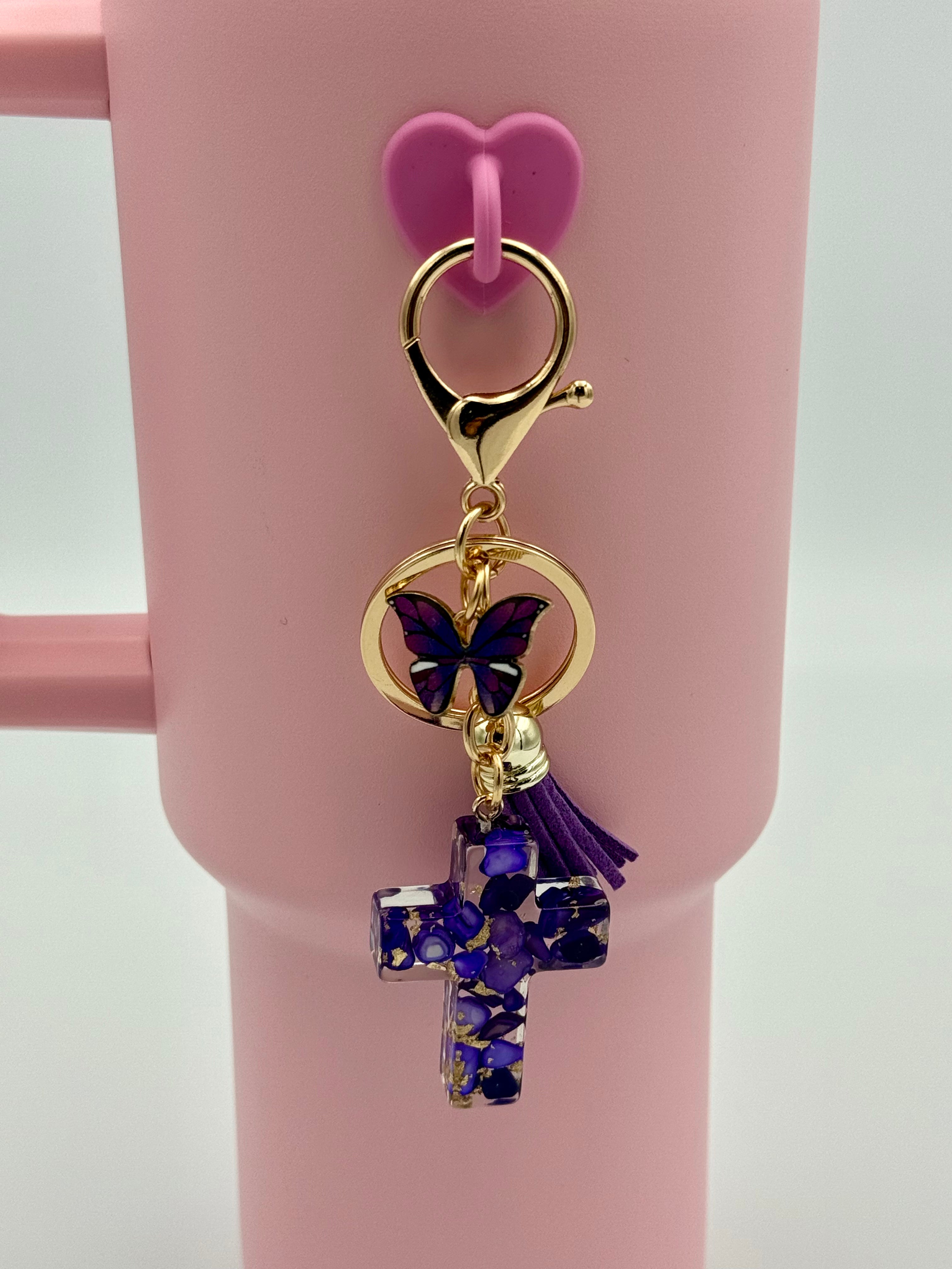 Cross Drip Charm Set ✝️🦋