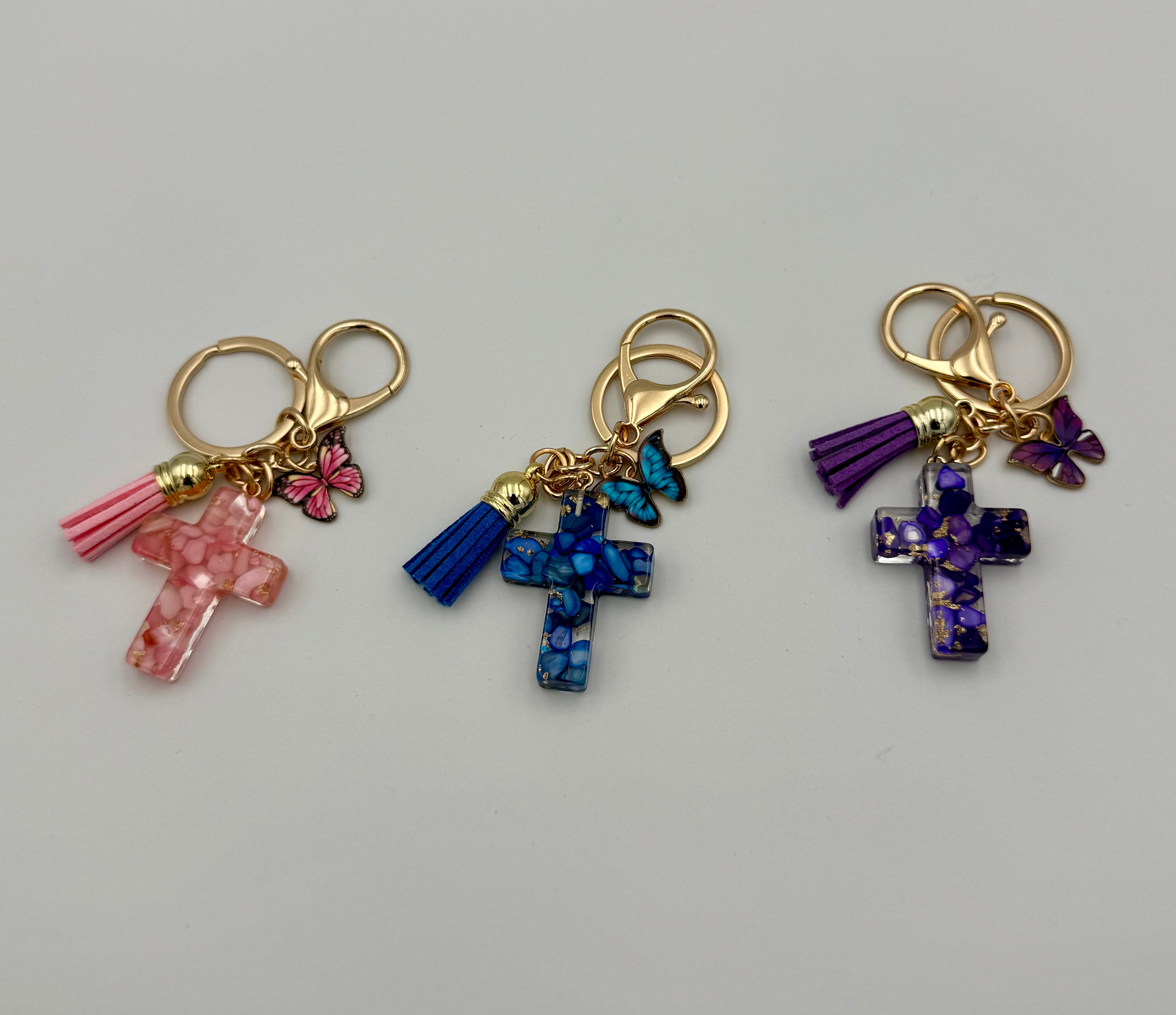 Cross Drip Charm Set ✝️🦋